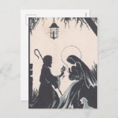  Baby Jesus Born Feestdagenkaart (Voorkant / Achterkant)