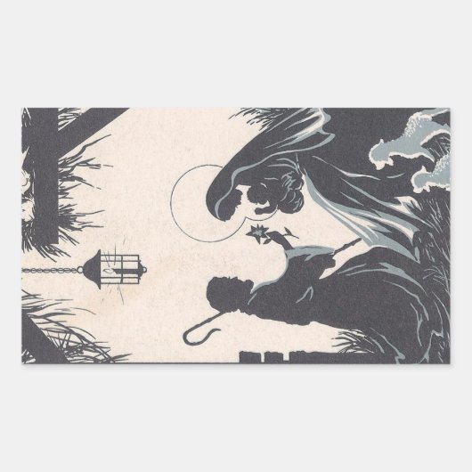  Baby Jesus Born Rechthoekige Sticker (Voorkant)