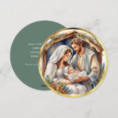 Baby Jesus | Carte de vacances de la Nativité (Devant / Derrière)