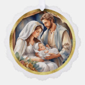 Baby Jesus | Carte de vacances de la Nativité (Recto)