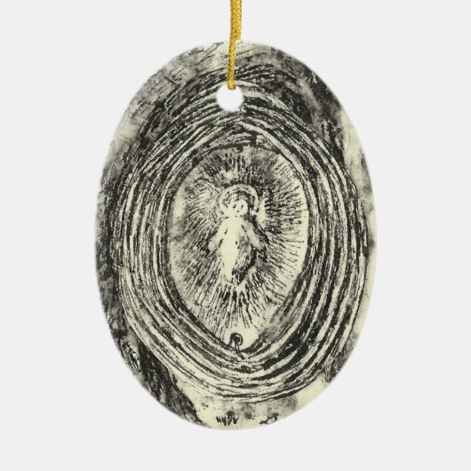 Baby Jesus Ceramic Ornament (Voorkant)