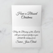 Baby Jesus Feestdagen Kaart (Binnen)