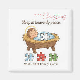 Baby Jesus Jigsaw Puzzle Pattern Game Magnet Magneet