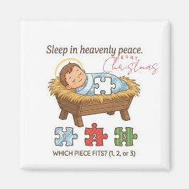 Baby Jesus Jigsaw Puzzle Pattern Game Magnet Magneet
