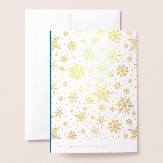 Baby Jesus Luxury Véritable Foil Cartes de Noël (Derrière avec enveloppe)