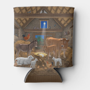 Baby Jesus Manger Heilige Kerstnacht Blikjeskoeler