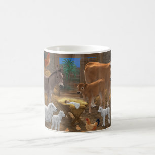 Baby Jesus Manger Heilige Kerstnacht Koffiemok