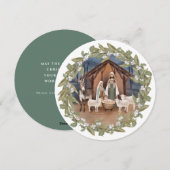 Baby Jesus | Nativiteit Feestdagenkaart (Voorkant / Achterkant)