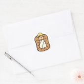 Baby Jesus Ronde Sticker (Envelop)