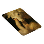 baby jesus touches lamb (2) magneet (Rechterzijde)