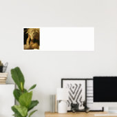 Baby Jesus Touches Lamb Poster (Thuiskantoor)