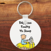Baby Jesus voedt zijn Sleutelhanger (Voorkant)