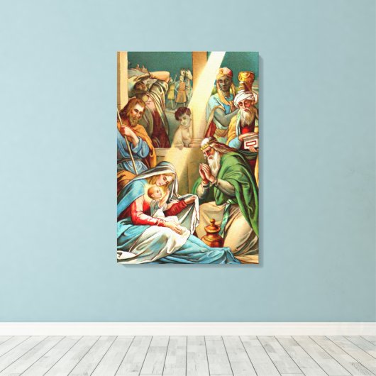 baby jesus Wrapped Canvas (Insitu (Houten vloer))