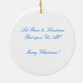 baby jesusnativiteit keramisch ornament (Achterkant)