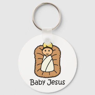Baby Jezus in een woede Sleutelhanger
