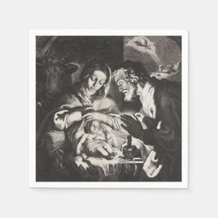 Baby Jezus Kerstfeest Nativiteit Servet