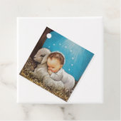  Baby Jezus met een lamp Bedankjes Labels (In situ)