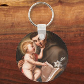 Baby Jezus met St. Anthony van Padua Sleutelhanger (Voorkant)