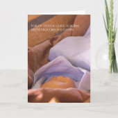 Baby Jezus Religieuze Kerstmis Kaart (Voorkant)