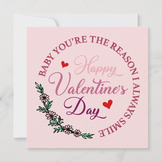 Baby jij bent de reden waarom ik altijd glimlach-V (Voorkant)