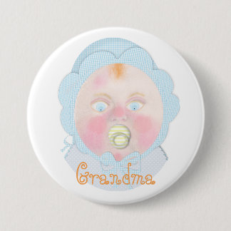 Baby jongen baby Shower knop door BabyLaia. Ronde Button 7,6 Cm