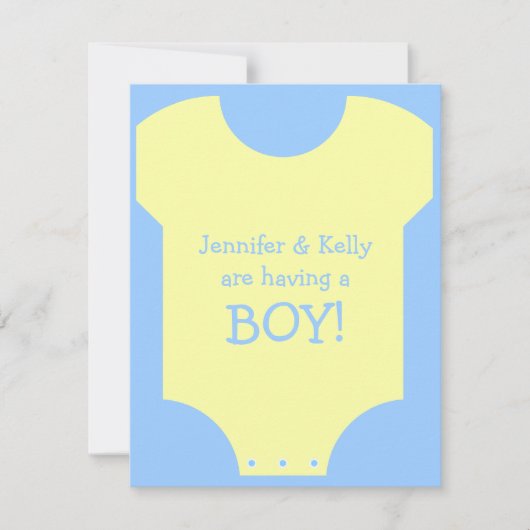 Baby jongen kaart (Voorkant)