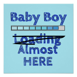 Baby Jongen laden - Achtste maand Perfect Poster