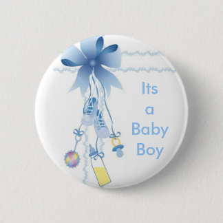 Baby jongen ronde button 5,7 cm
