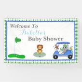 Baby Jongens Olifant & Apen Douche Spandoek (Horizontaal)