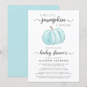 Baby Jongensdouche door de Blauwe Waterverf van de Kaart