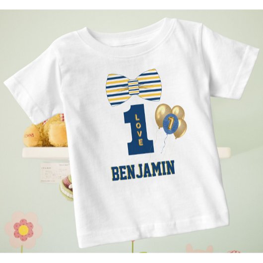 Baby Jongensnaam One Love Bow Stropdas Blauw