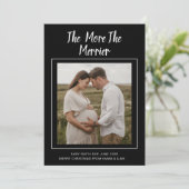 Baby Joy op komst | Kerst Foto Aankondiging (Staand voorkant)