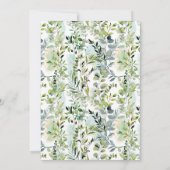 Baby Jungle Animaux Baby shower Invitation (Dos)