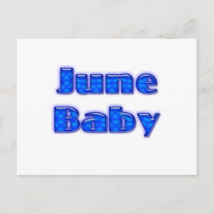 Baby juni briefkaart
