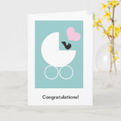 baby kaart (Gele Bloem)