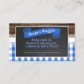 Baby Kaart met luierbekrachtiging - blauw (Voorkant)