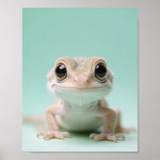 Baby Kameleon Portret – Jungle Kinderkamer Print