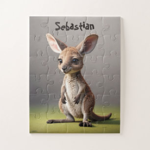 Baby Kangoeroe jongen met naam Legpuzzel