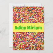 Baby Kauwgomballen Felicitatie Kaart (Achterkant)