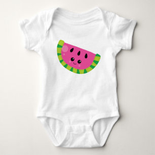 Baby Kawaii Watermeloen Zomer Fruit Meisjesachtig Romper