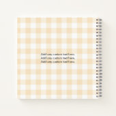 Baby Keepomwille Custom Photo Memory Journal 1 jaa Notitieboek (Achterkant)