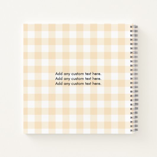 Baby Keepomwille Custom Photo Memory Journal 1 jaa Notitieboek (Achterkant)