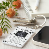 Baby Keepsake Daddy te zijn Sleutelhanger (Voorkant Rechts)