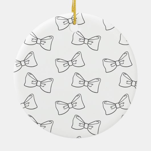 Baby Keepsake Ornament Minimalist Bow 2024 (Achterkant)