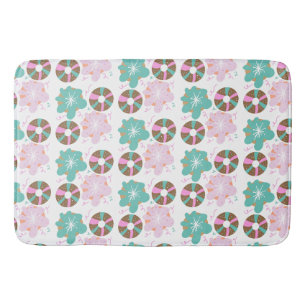 Baby Kerst Donuts Doodle Roze Badmat