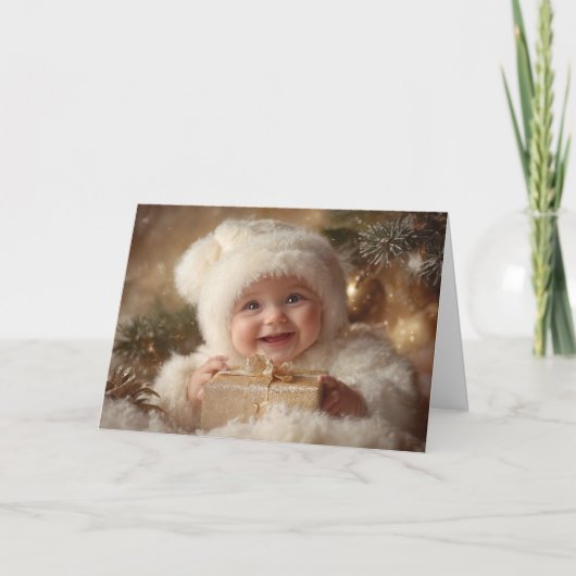  Baby kerst Kaart (Voorkant)