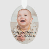 Baby kerst ornament (voorkant)