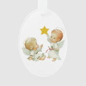 Baby Kerstangels Ornament (voorkant)
