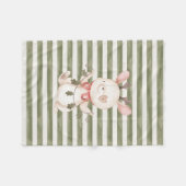 Baby Kerstfiguren Fleece Blanket (Voorkant (Horizontaal))