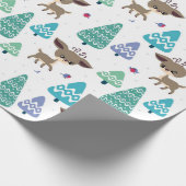 Baby Kerstherten Cadeaupapier (Hoek)